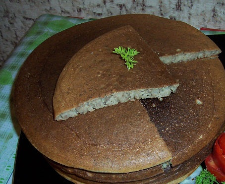 Рецепт. Блинчики с печенью (отварной) Рецепт. Блинчики с печенью (отварной)