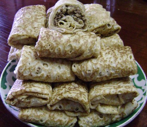 Рецепт. Блинчики с ливером и рисом