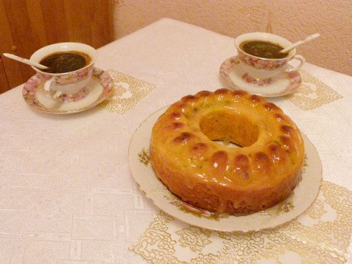 Рецепт. Творожный кекс с медом