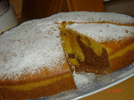 Рецепт. Пирог зебра