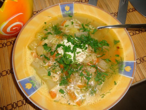 Рецепт. Детский суп с овощами