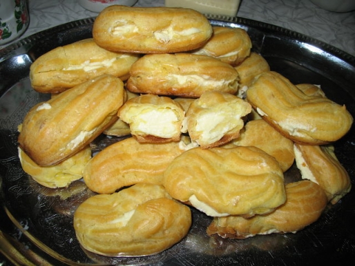 Рецепт. Эклеры с заварным кремом (профитроли)
