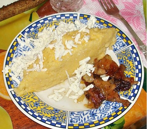 Рецепт. Банош с брынзой